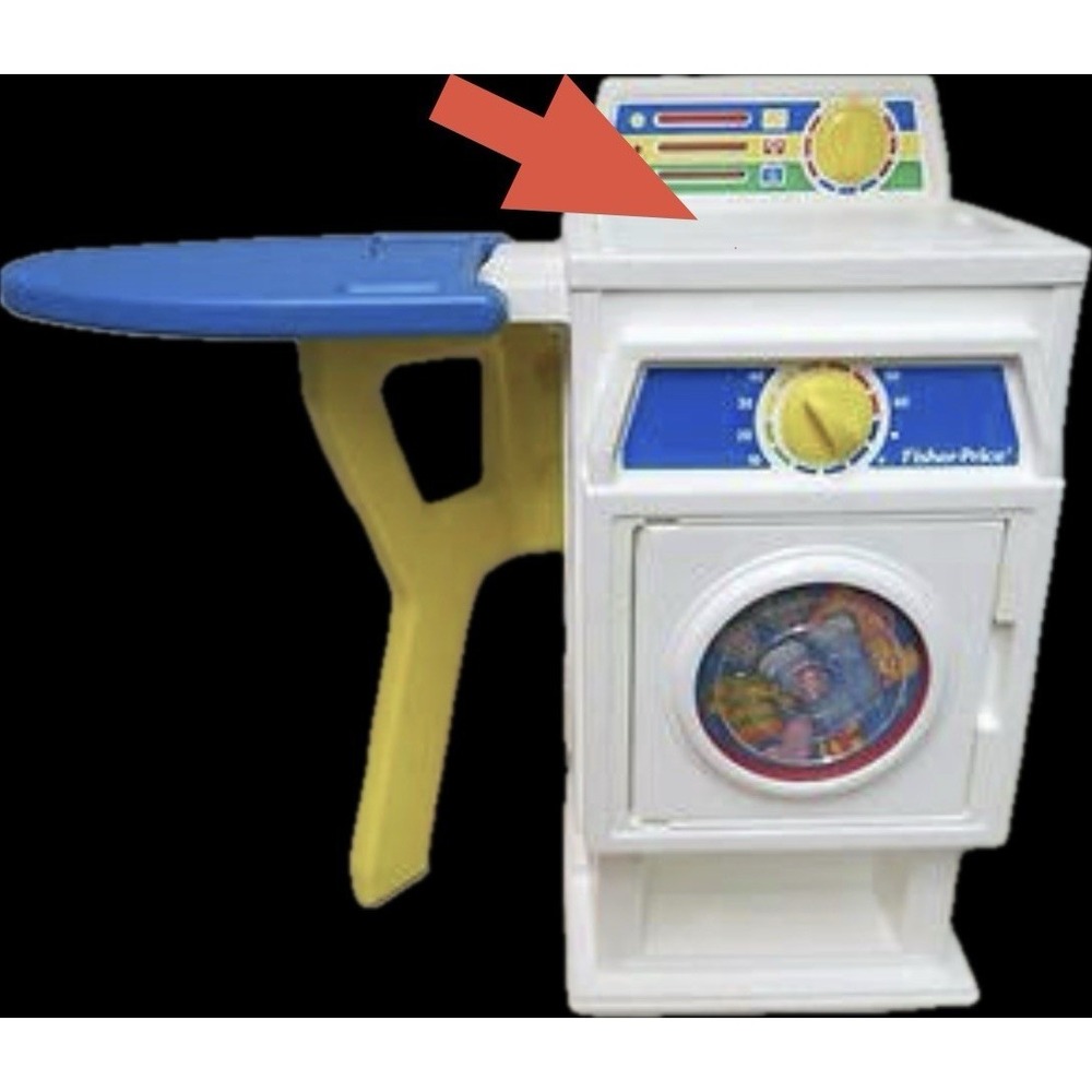 VTG 1990 Fisher Price Washer Machine Replacement Lid Center‎ Lid ONLY Rare - Picture 7 of 7